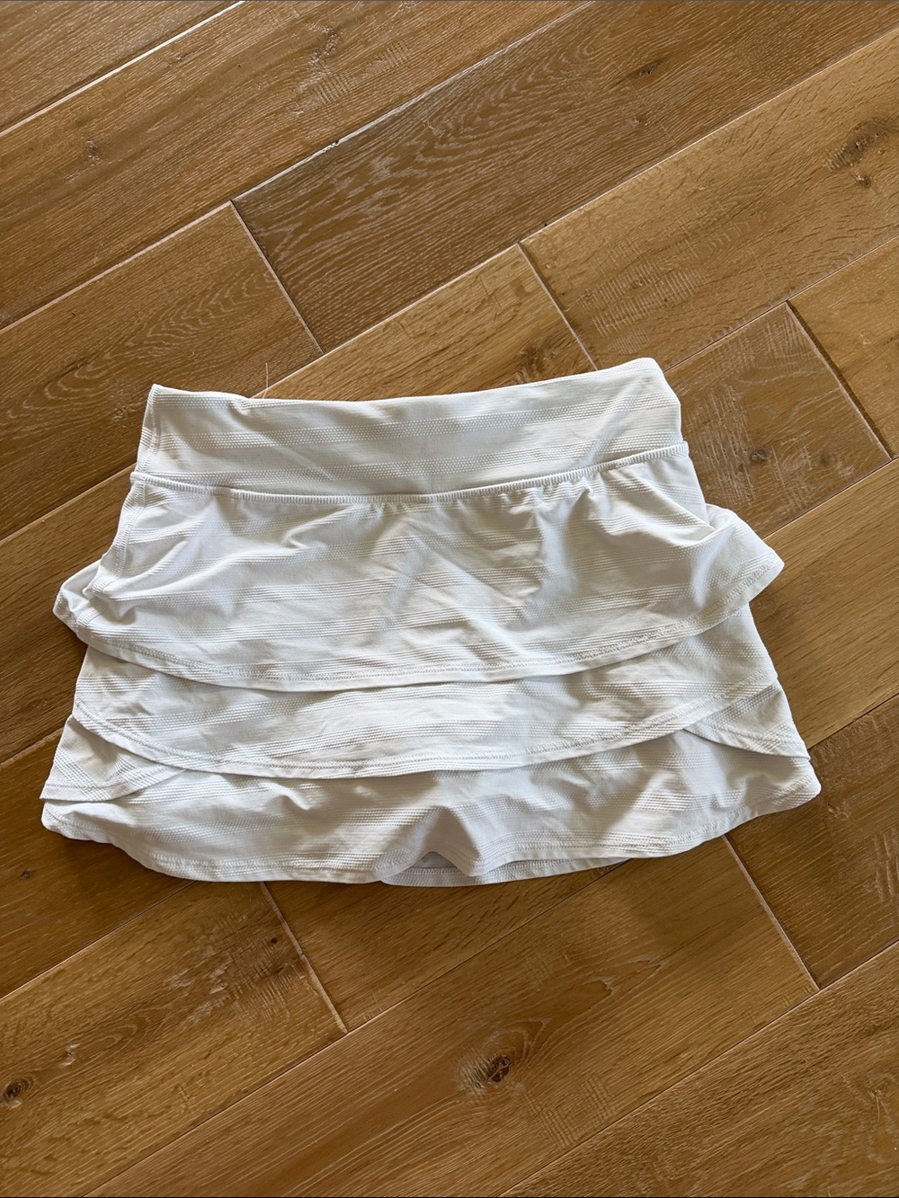 Athleta White Layered Tennis Skort